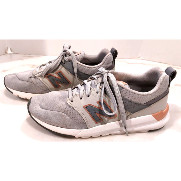 New Balance Women's 009 Running Shoes Size 7.5B Gray Pink White Low Top WS009SA1 - Picture 3 of 10